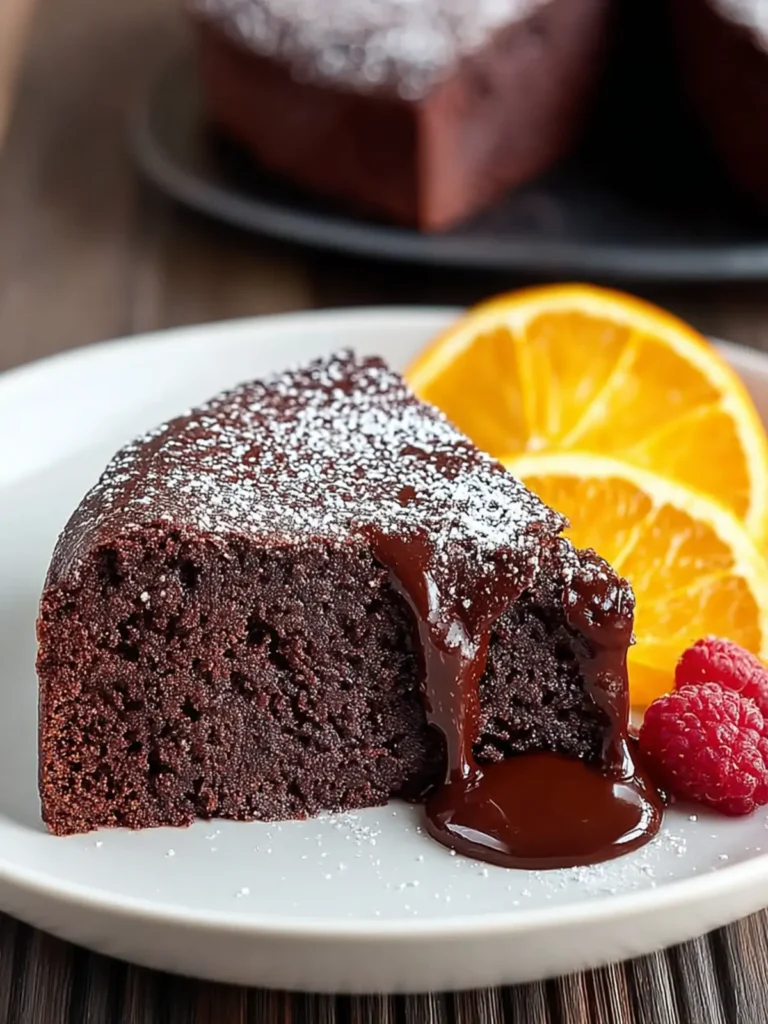 Irresistible Almost Flourless Chocolate-Orange Cake Recipe First Image