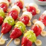 Grinch Holiday Fruit Kabobs First Image