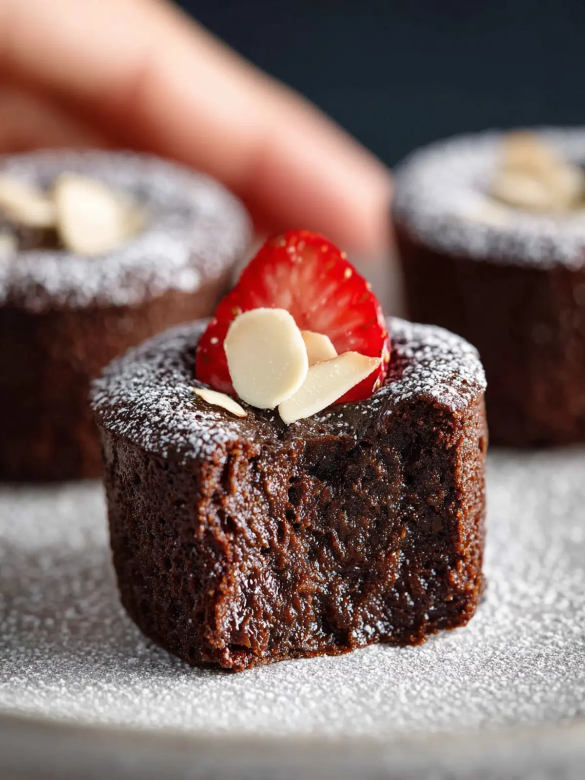 Chocolate Financiers (fudgy almond cakes) First Image