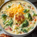 Broccoli Cauliflower Cheddar Cheese Soup (Stovetop & Instant Pot) First Image