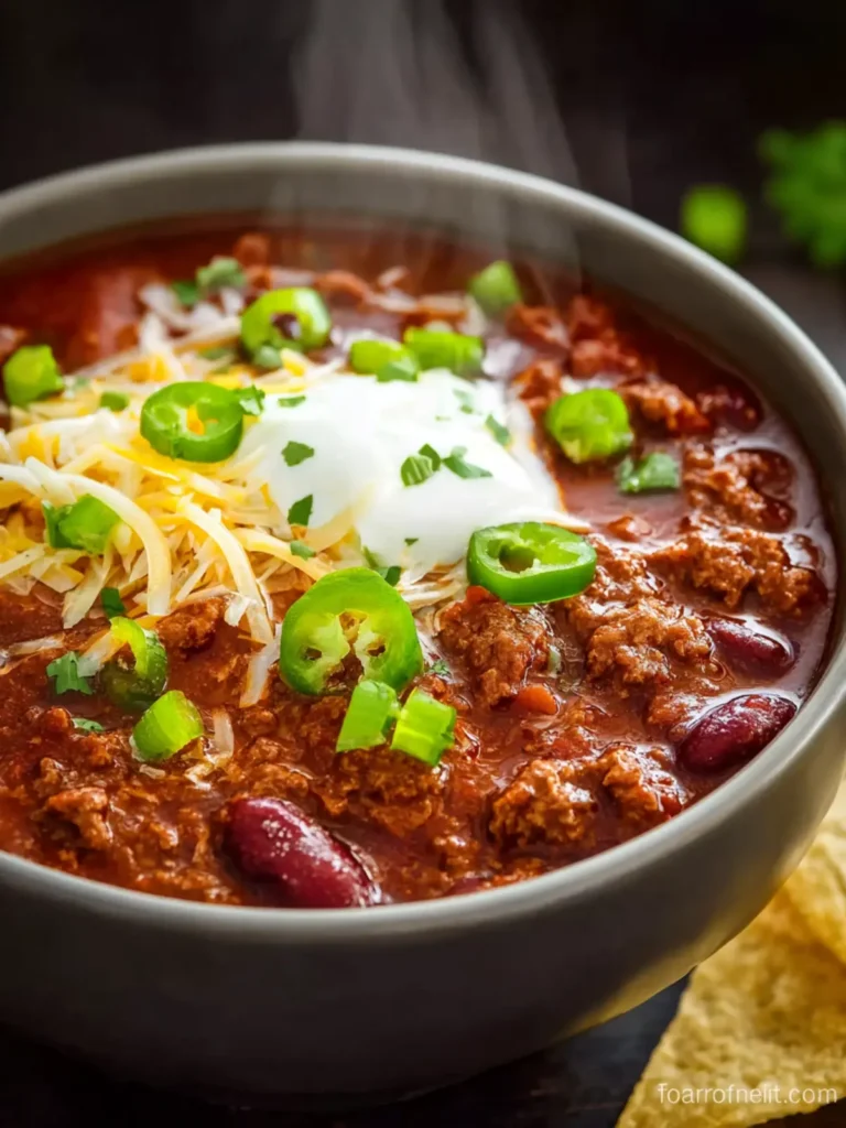 Slow Cooker Chili Recipe First Image