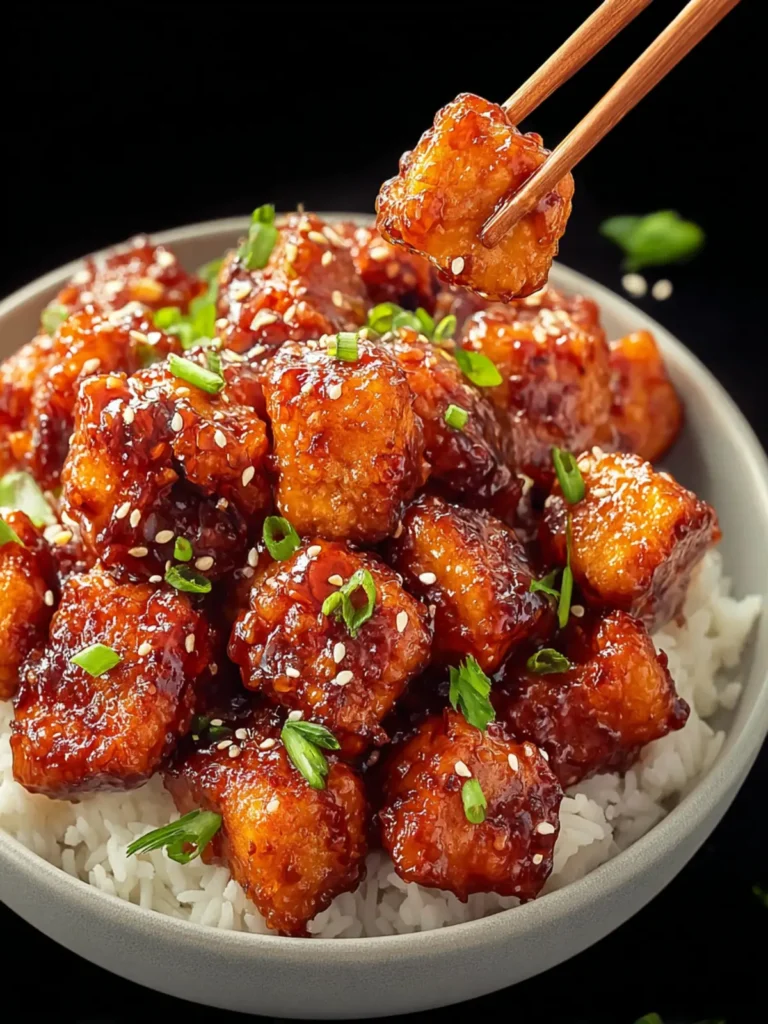 Irresistible Sticky Honey-Garlic Glazed Salmon Nuggets First Image