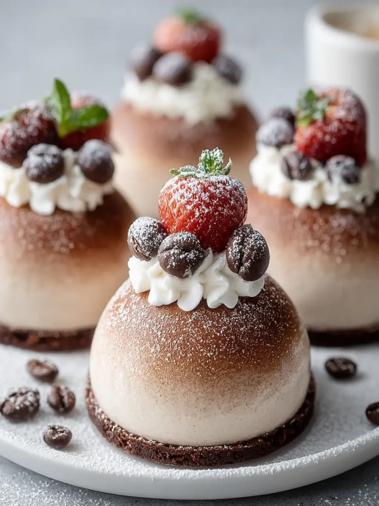 Christmas Gingerbread Latte Mousse Domes – A Festive No-Bake Holiday Showstopper First Image