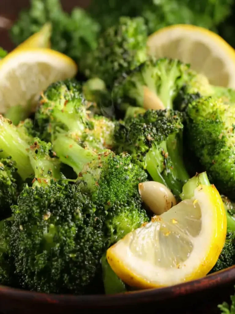 Oven Roasted Broccoli with Garlic and Lemon First Image