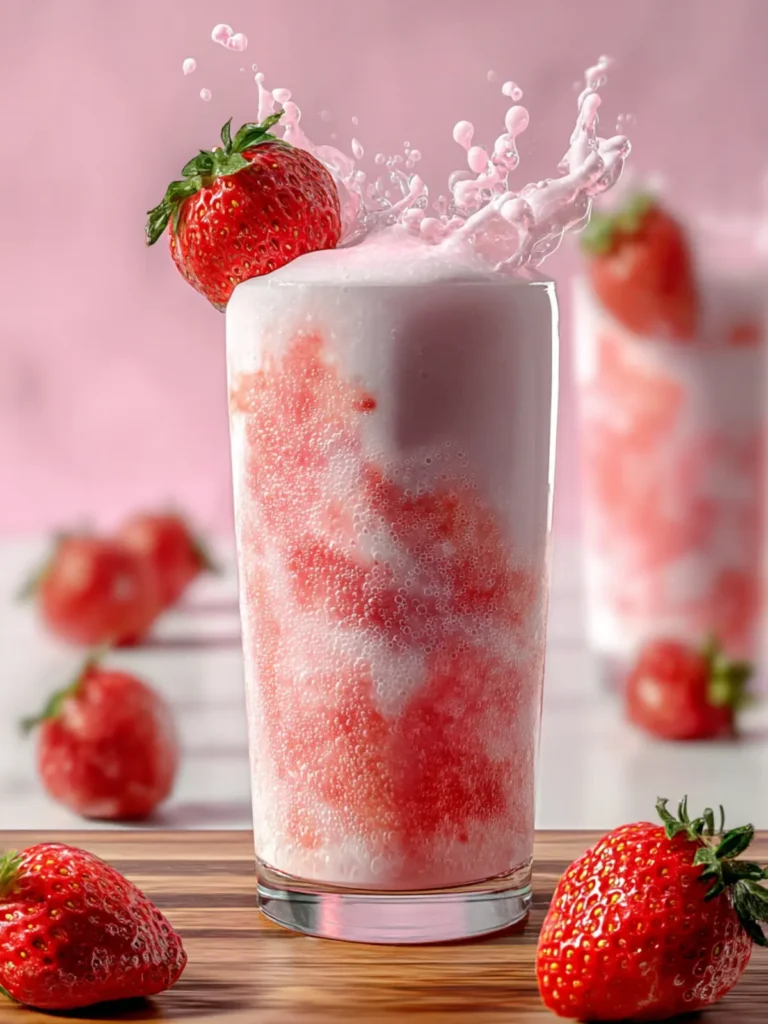 Korean Strawberry Milk Recipe First Image