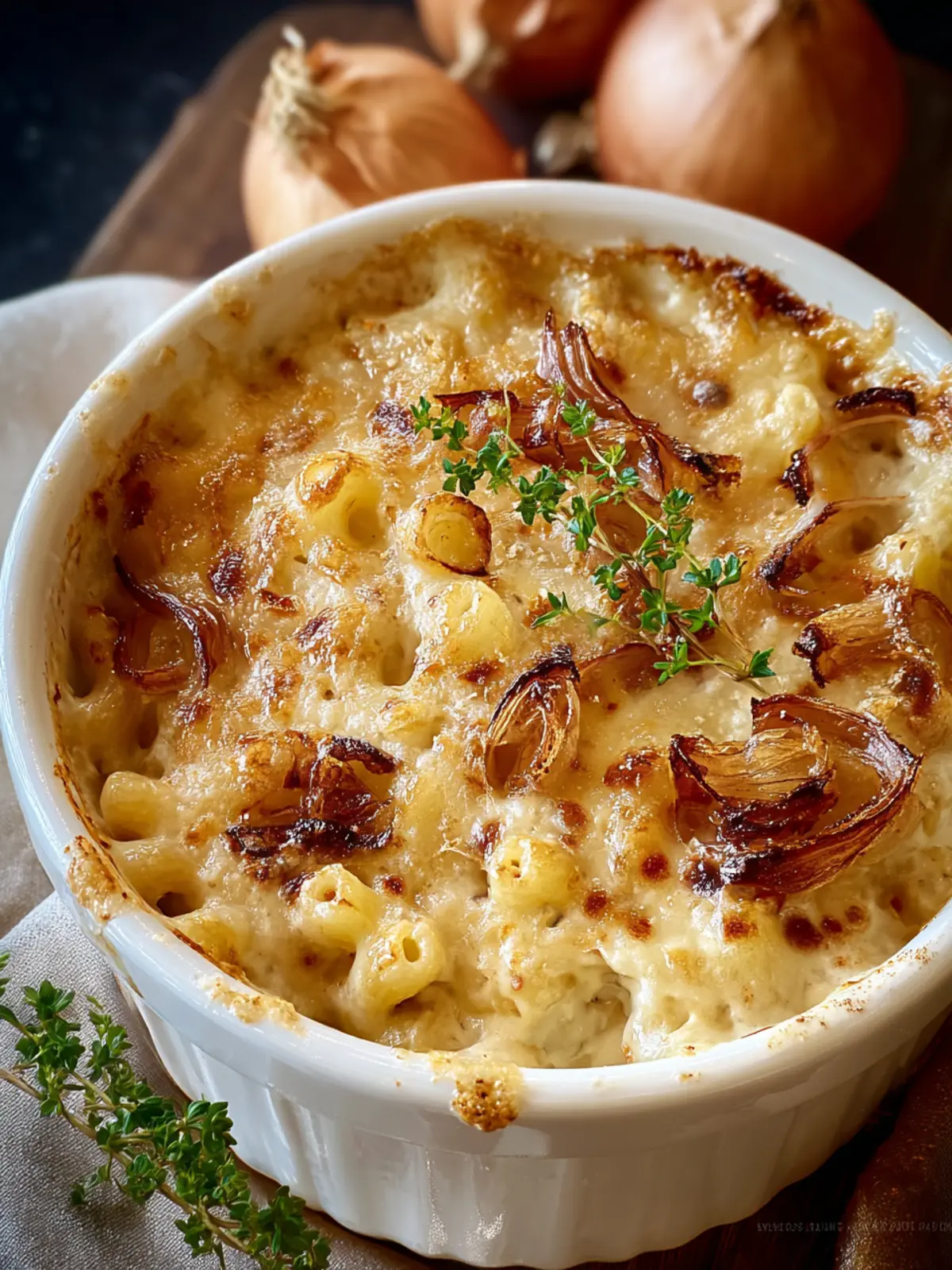 Indulge in French Onion Soup Mac and Cheese Delight First Image