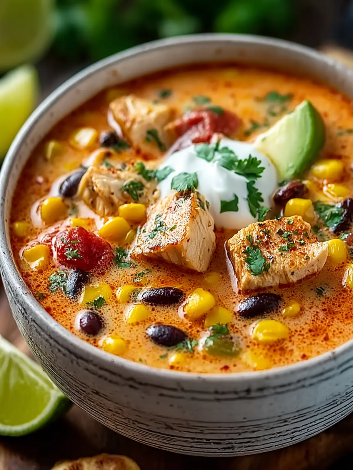 Creamy Chicken Taco Soup First Image