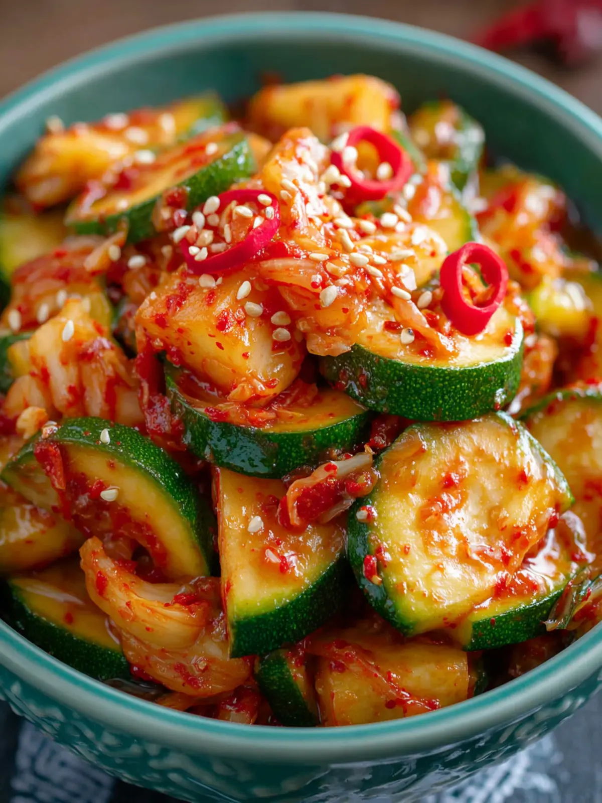 Easy Zucchini Kimchi Recipe First Image