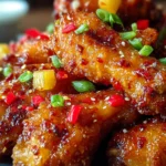 Sweet & Spicy Pineapple Cowboy Candy Chicken Wings First Image