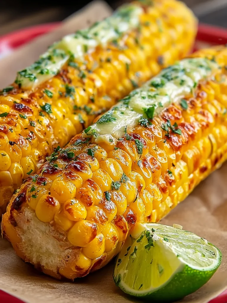 Irresistible Roasted Sweet Corn with Lime Butter Recipe First Image