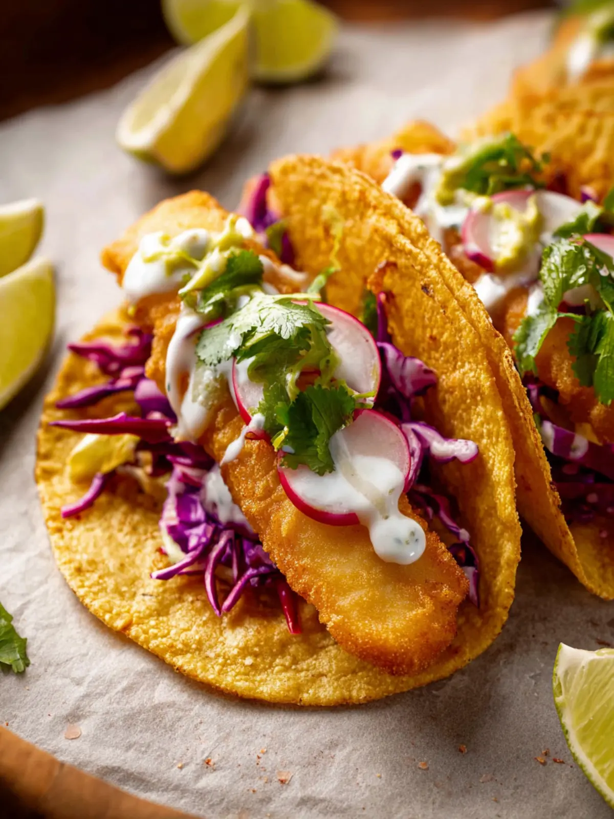 Beer Battered Fish Tacos First Image