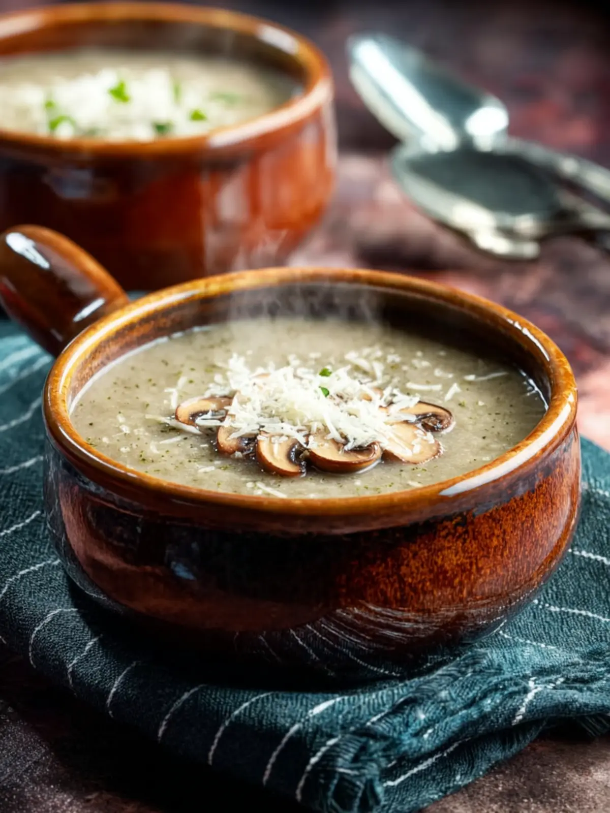 Cauliflower Mushroom Soup First Image
