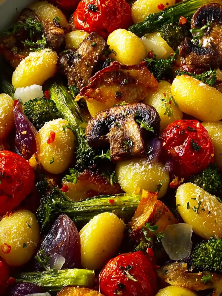 Crispy Roasted Vegetables With Gnocchi First Image