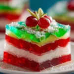Easy Layered Christmas Jello First Image