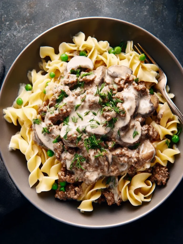 Ground Beef Stroganoff Recipe First Image