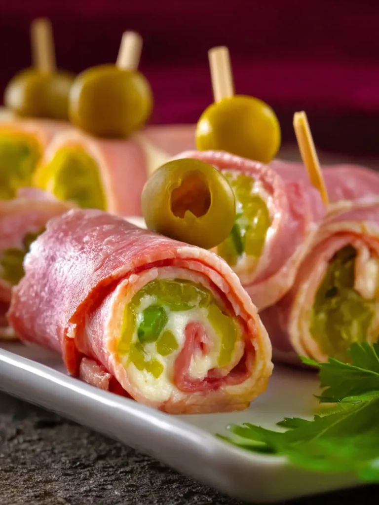 Ham and Pickle Roll Ups First Image