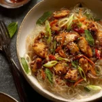 Honey Garlic Chicken with Glass Noodles First Image