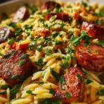 Italian Sausage Orzo: A Creamy Comfort Food Recipe! First Image