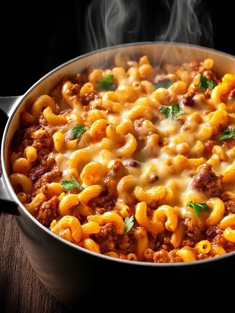 One Pot Chili Mac and Cheese First Image