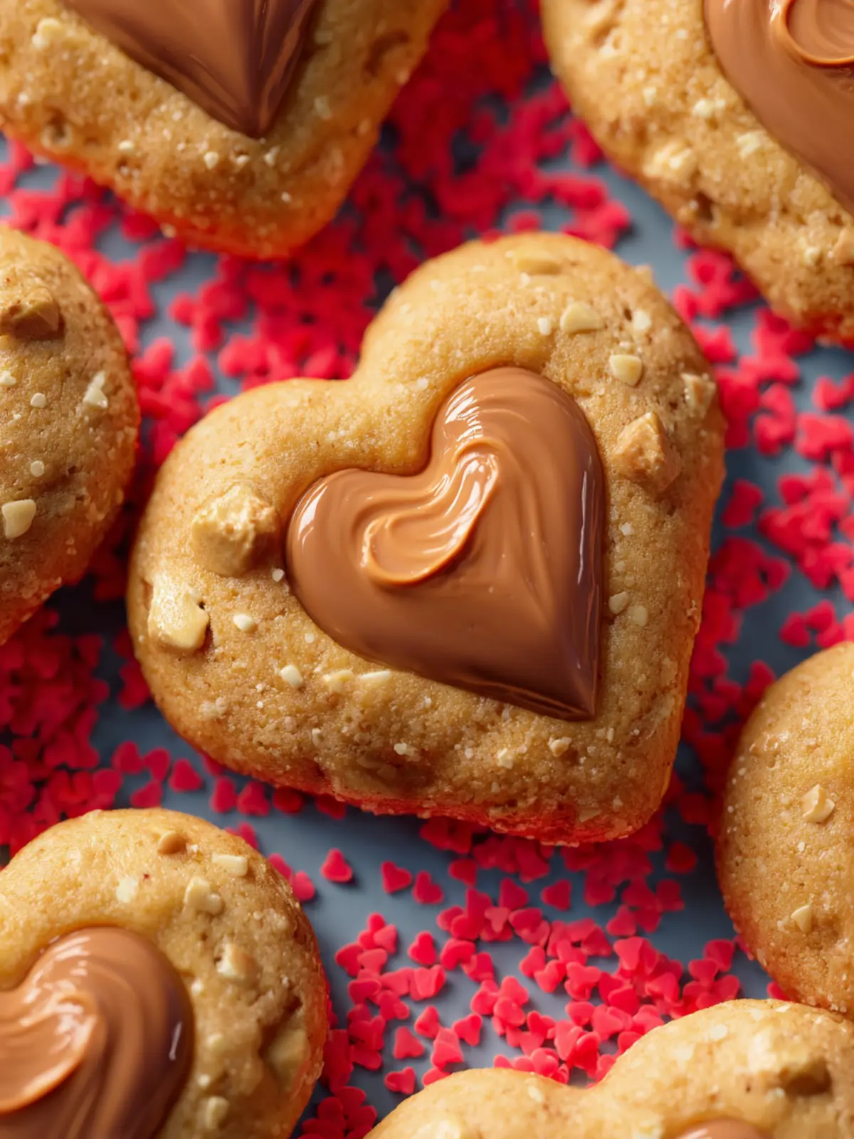 Peanut Butter Heart Cookies First Image