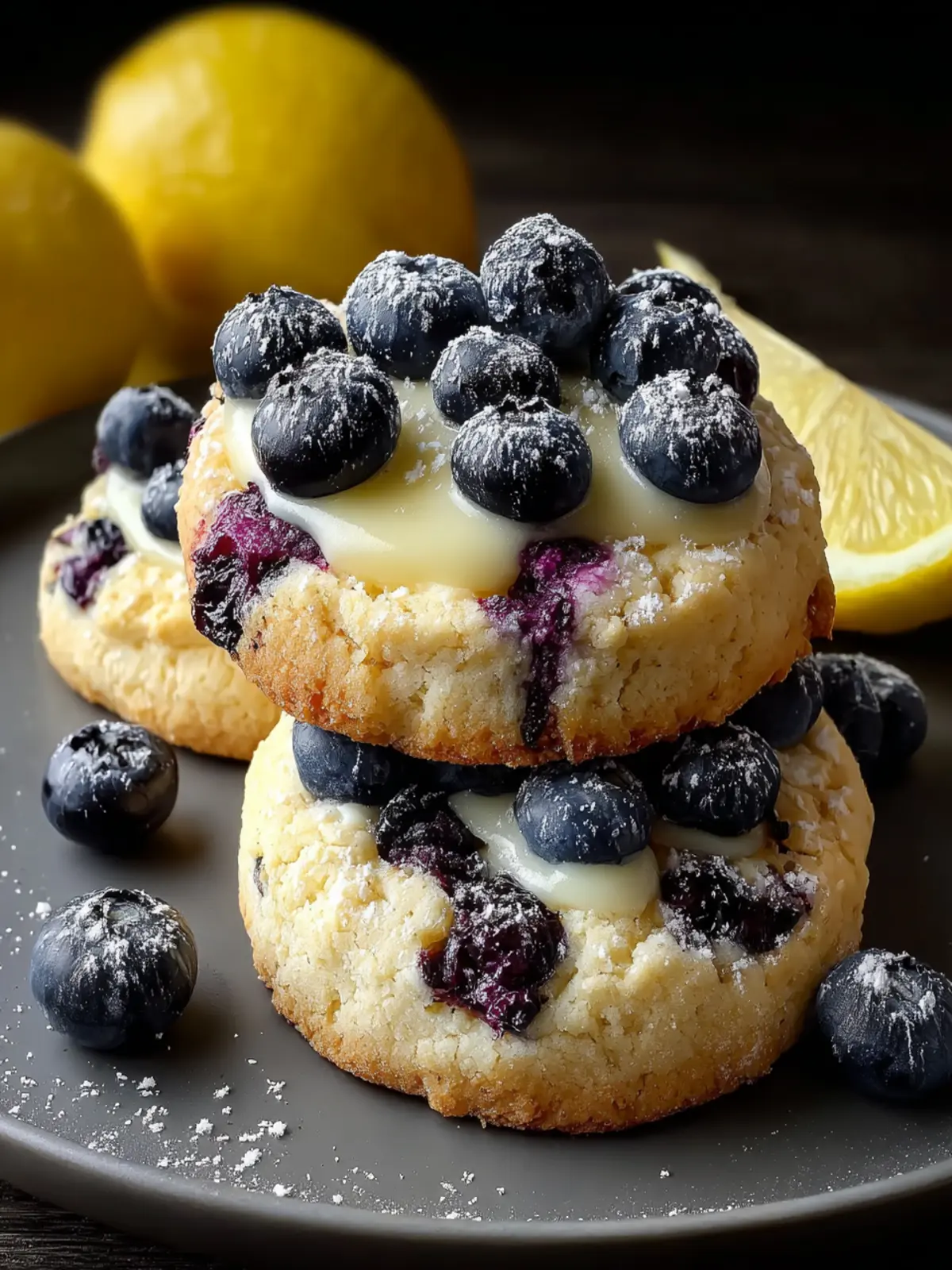 Lemon Blueberry Cheesecake Cookies First Image