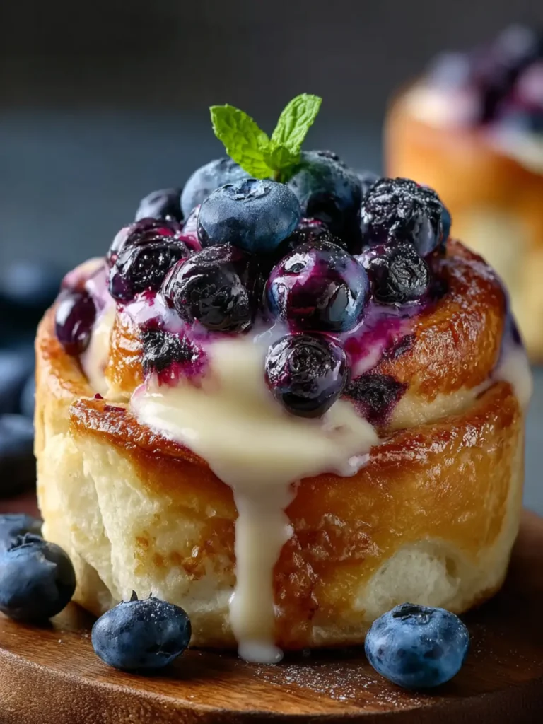 Blueberry Cheesecake Rolls Recipe First Image