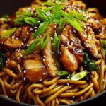 Delicious Chicken Teriyaki Noodles First Image