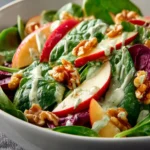 Apple Walnut Spinach Salad with Avocado Dressing First Image