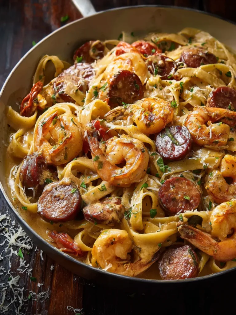 Cajun Shrimp and Sausage Pasta First Image