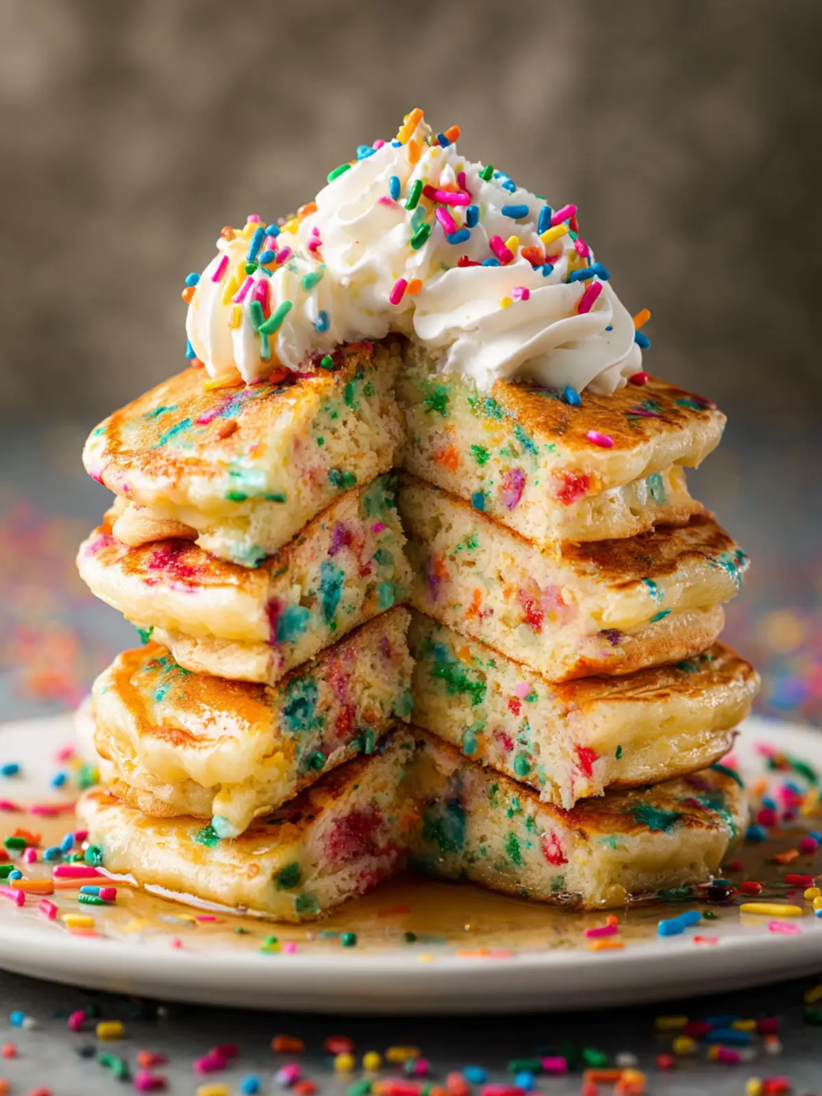 Homemade Funfetti Pancakes (Birthday Cake Pancakes) First Image