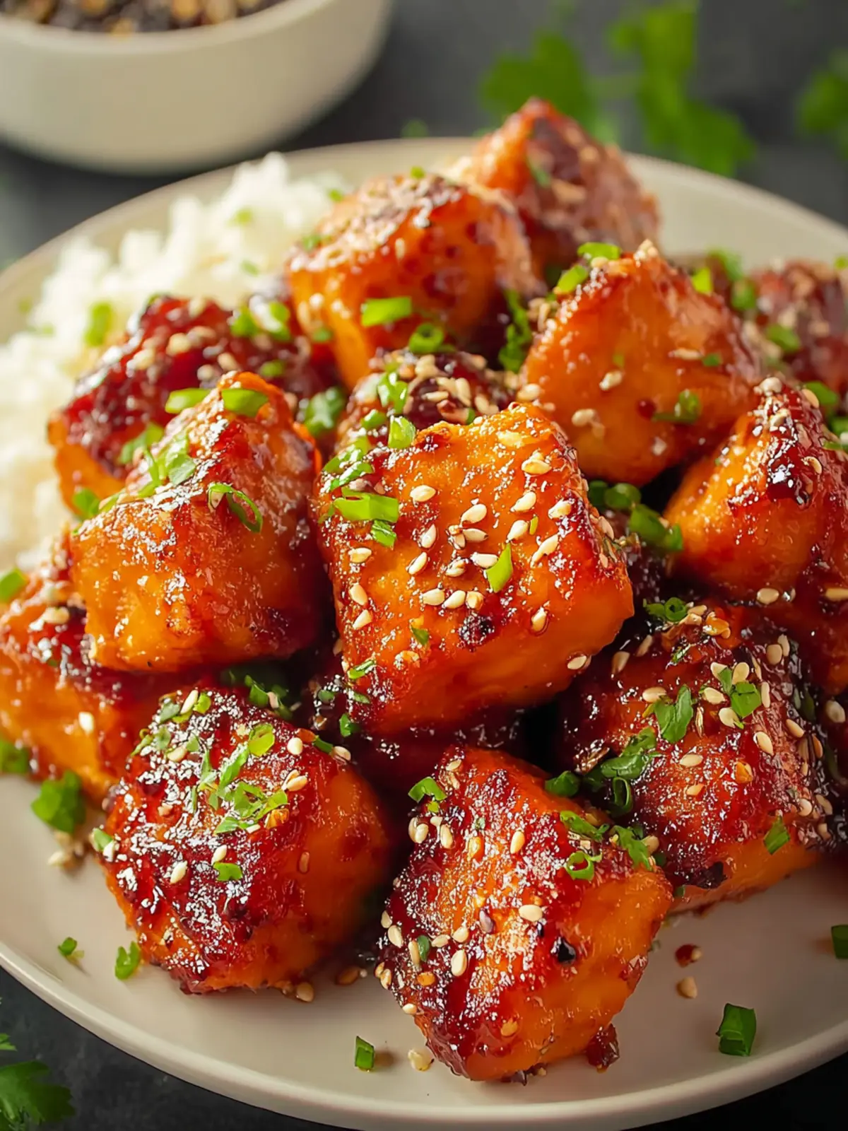 Irresistible Sticky Honey-Garlic Glazed Salmon Nuggets You’ll Love