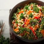 Kale Peanut Brown Rice Salad First Image