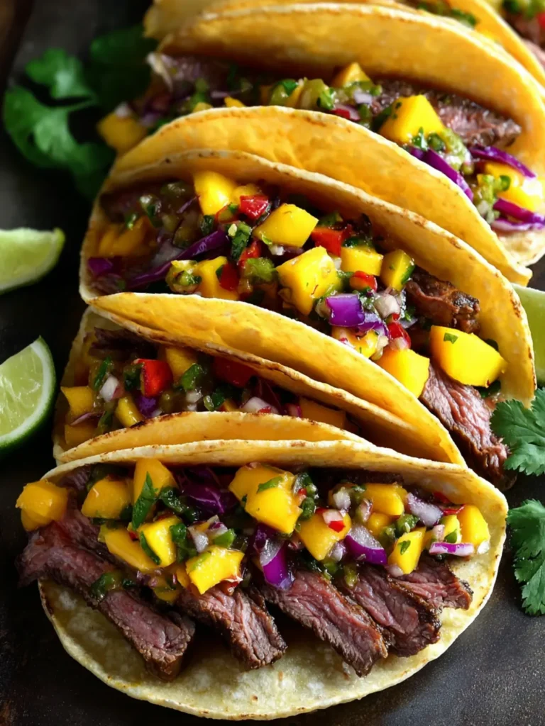 Steak Tacos with Mango Jalapeño Salsa First Image