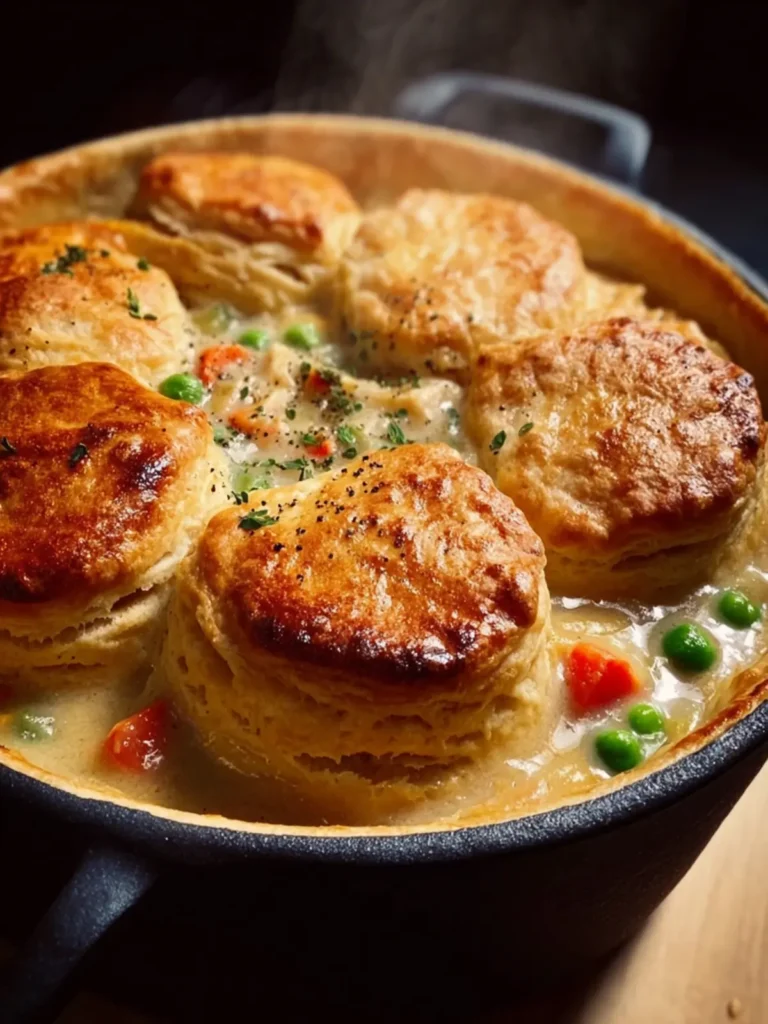 Chicken Pot Pie with Biscuits First Image