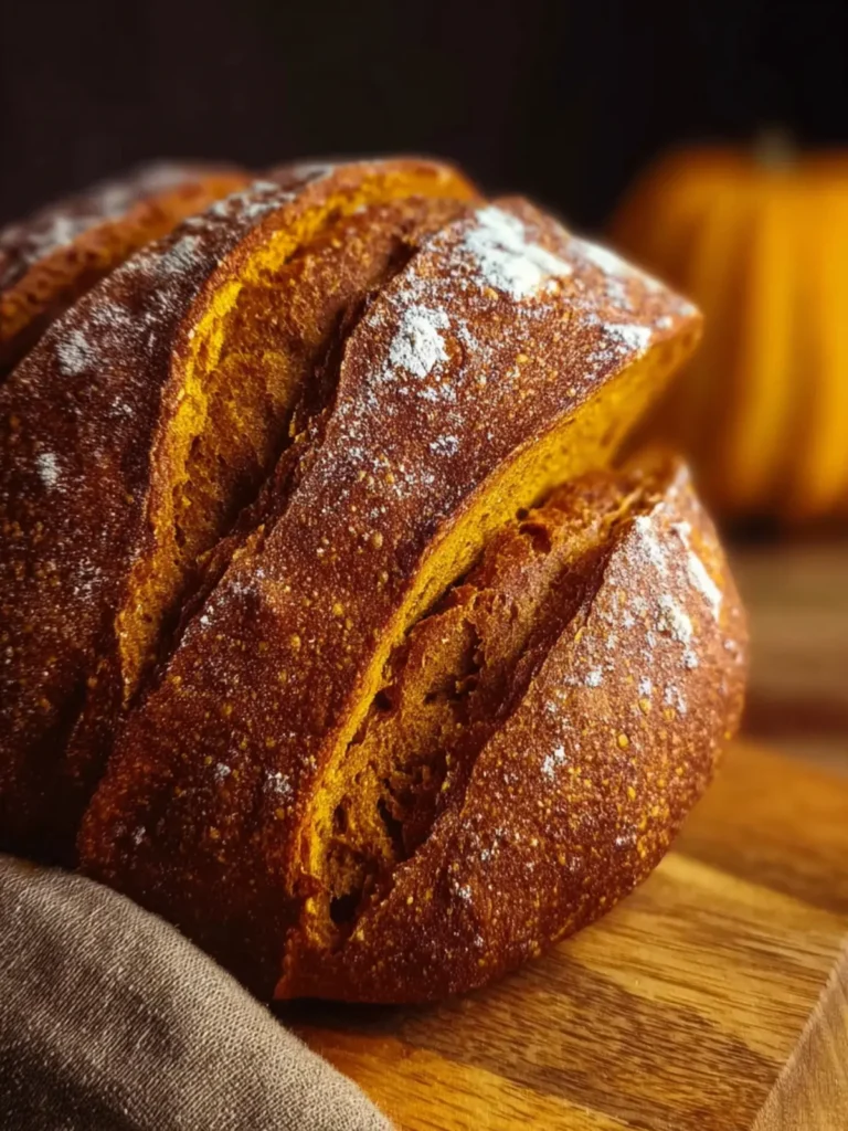 Easy Pumpkin Sourdough Bread First Image