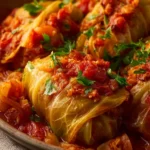 Slow Cooker Unstuffed Cabbage Rolls First Image
