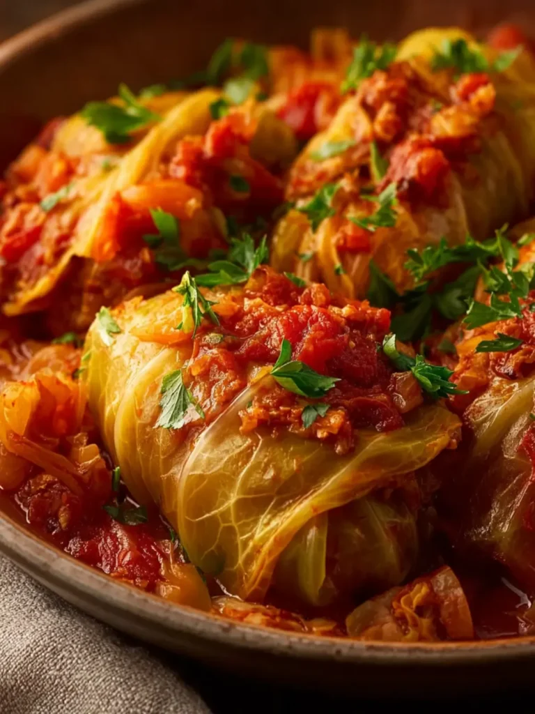 Slow Cooker Unstuffed Cabbage Rolls First Image