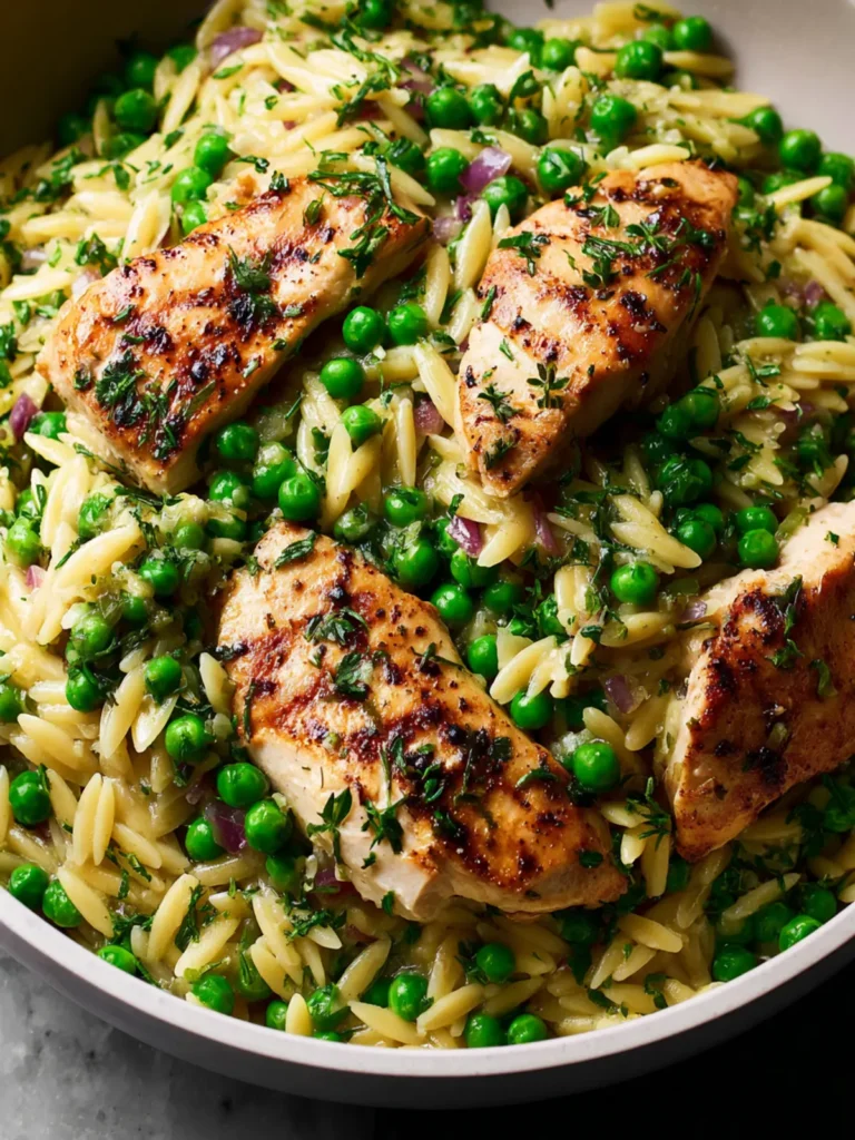 Spring Chicken Orzo With Peas First Image