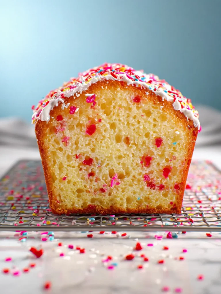Vanilla Sprinkle Pound Cake First Image