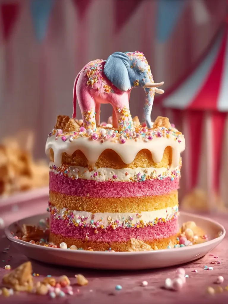 circus animal layer cake First Image