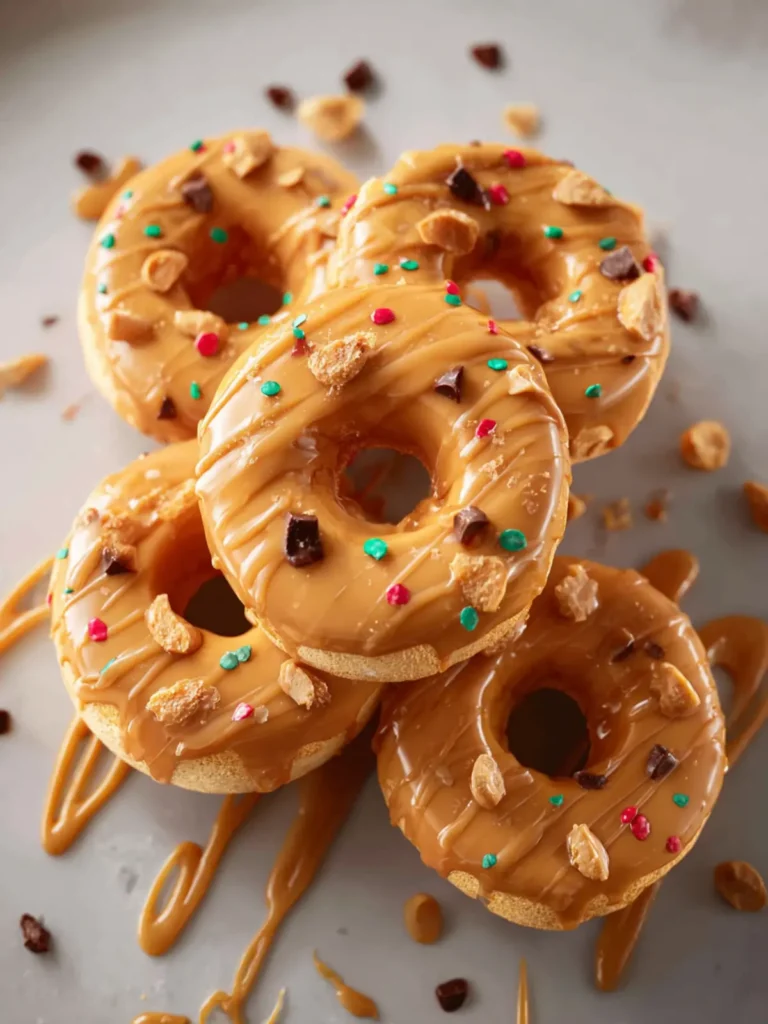 peanut butter apple slice donuts First Image