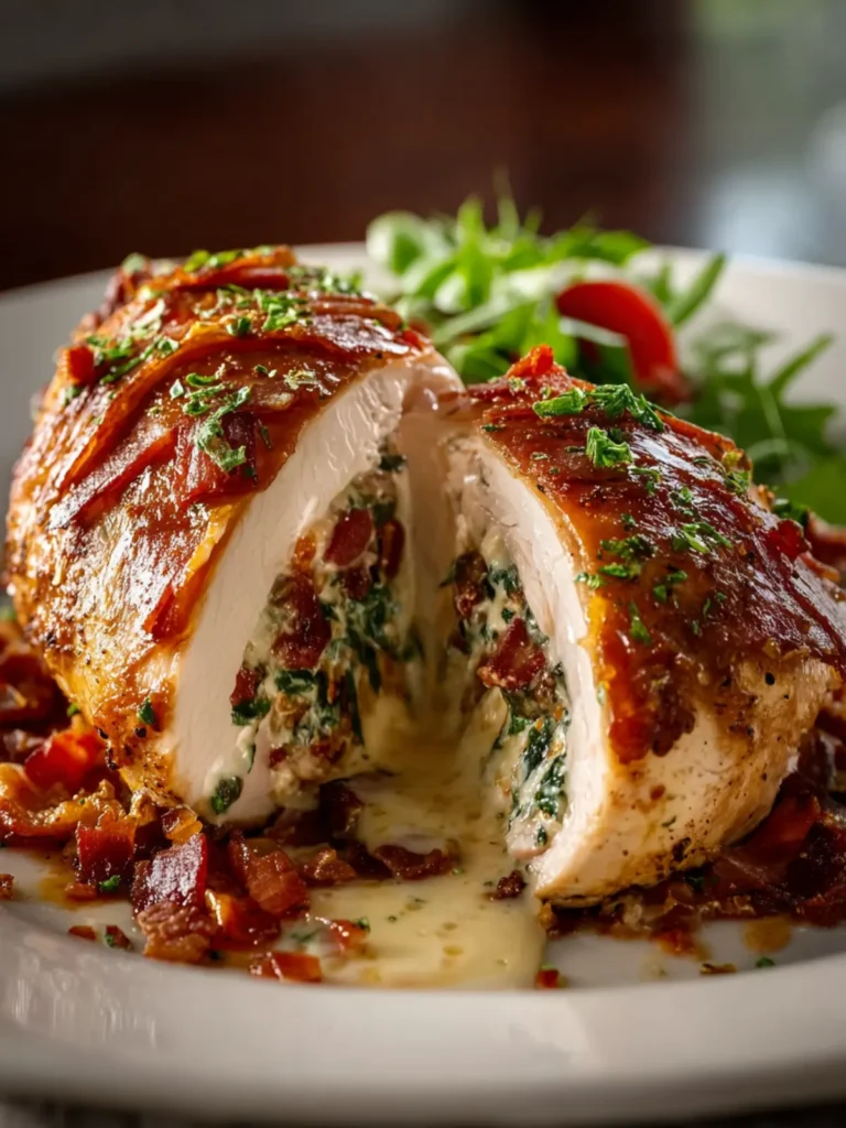 Beef Prosciutto and Swiss Stuffed Chicken Recipe Delight First Image