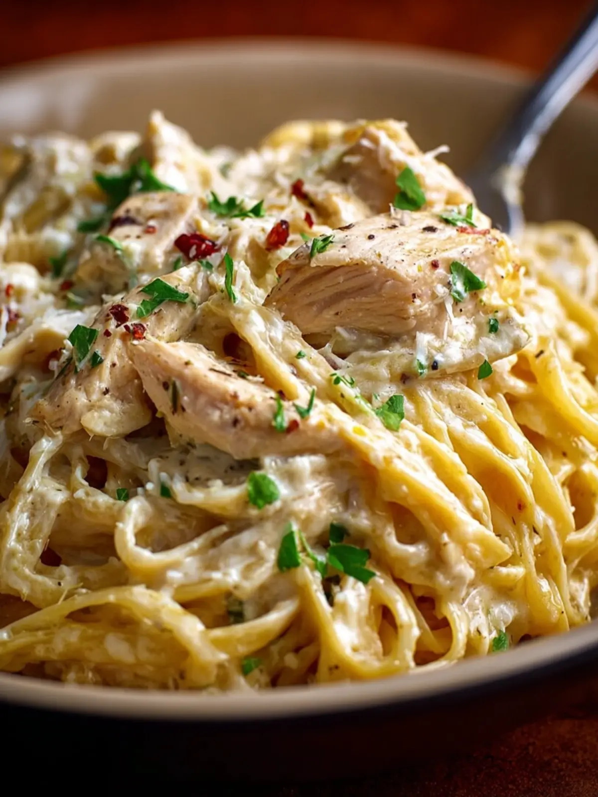 Crock Pot Chicken Alfredo First Image