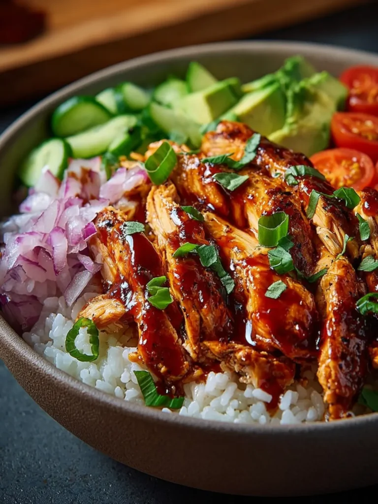 Low Carb BBQ Chicken Bowl First Image