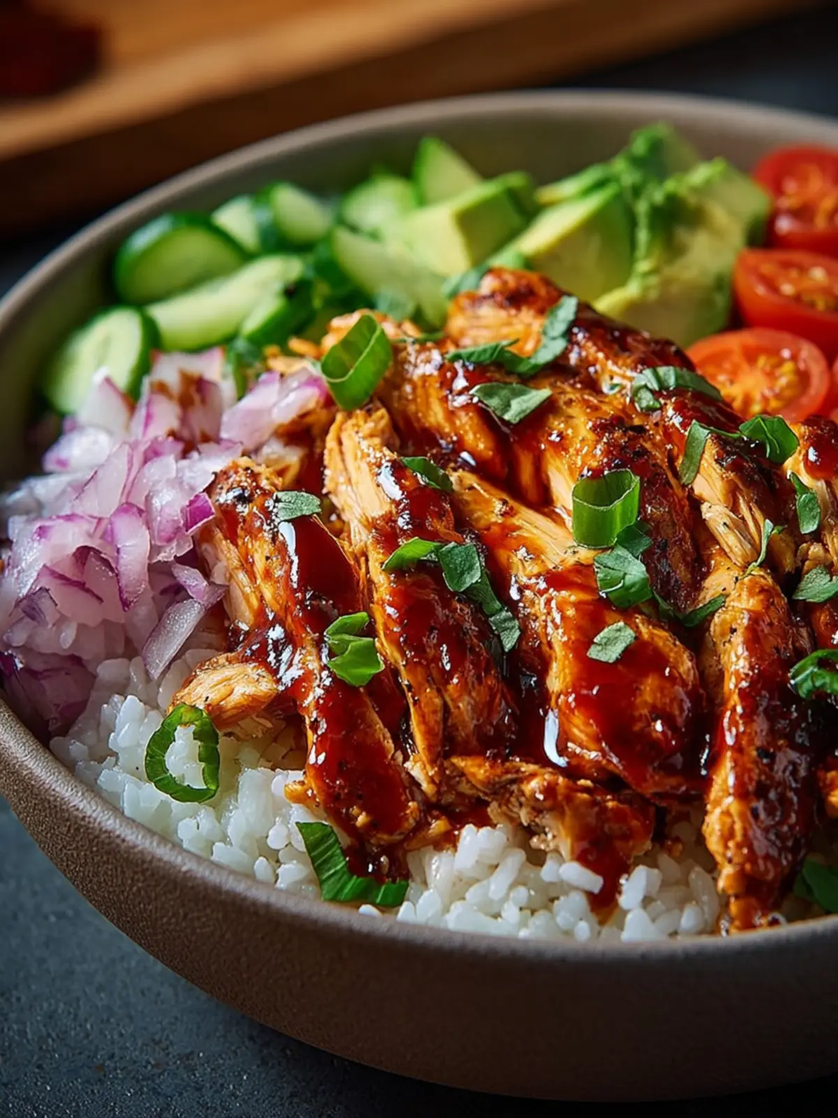 Low Carb BBQ Chicken Bowl First Image