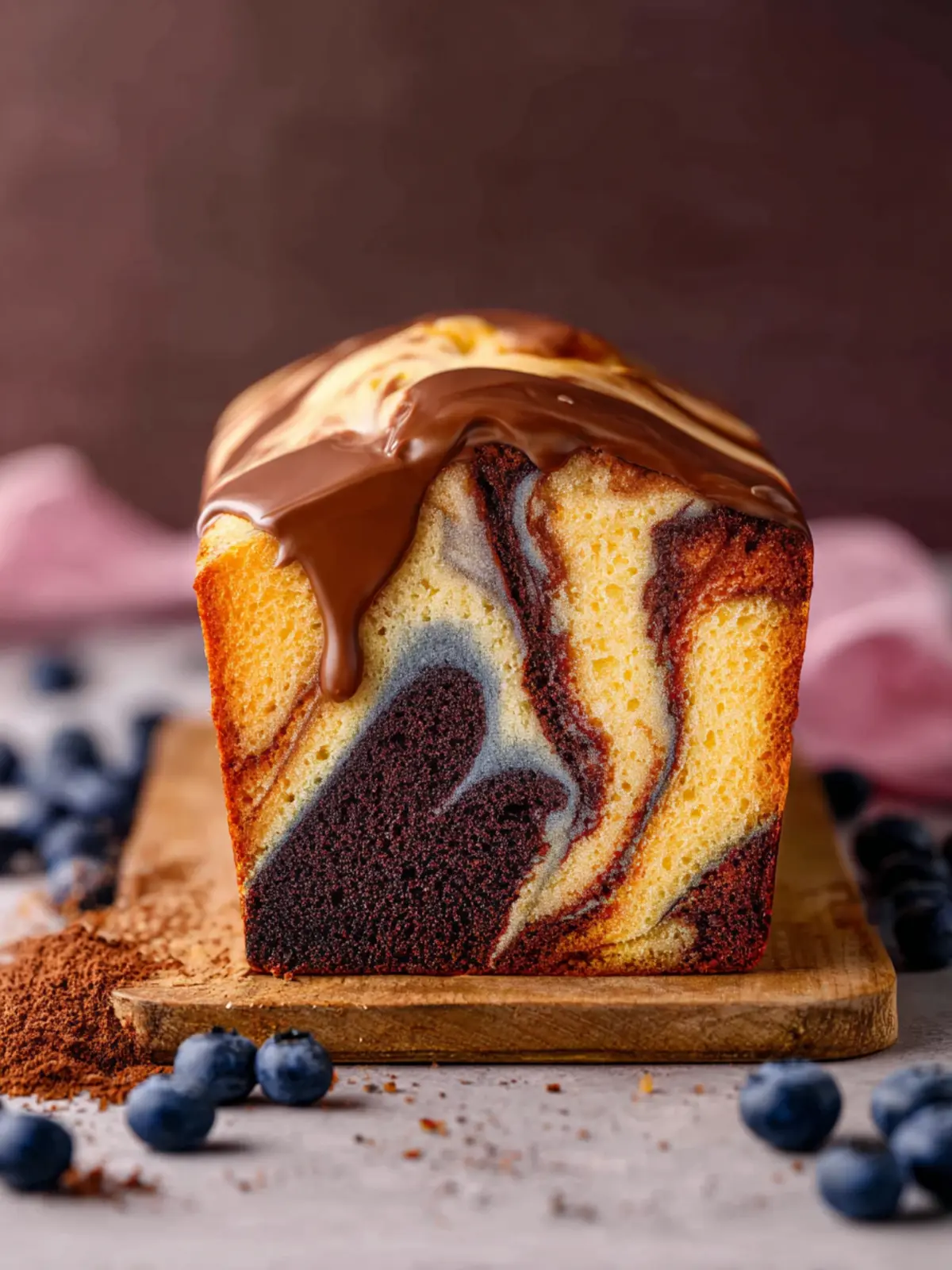 Marble Loaf Cake First Image