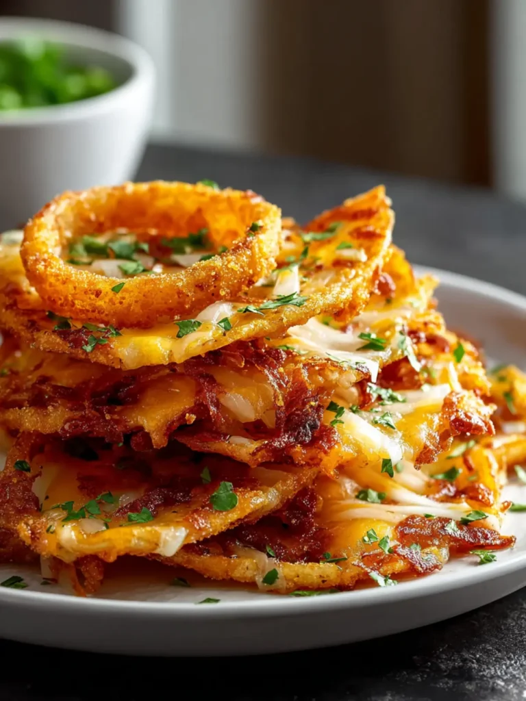 Onion Ring Chips Quesadillas with Cheesy Goodness Recipe First Image