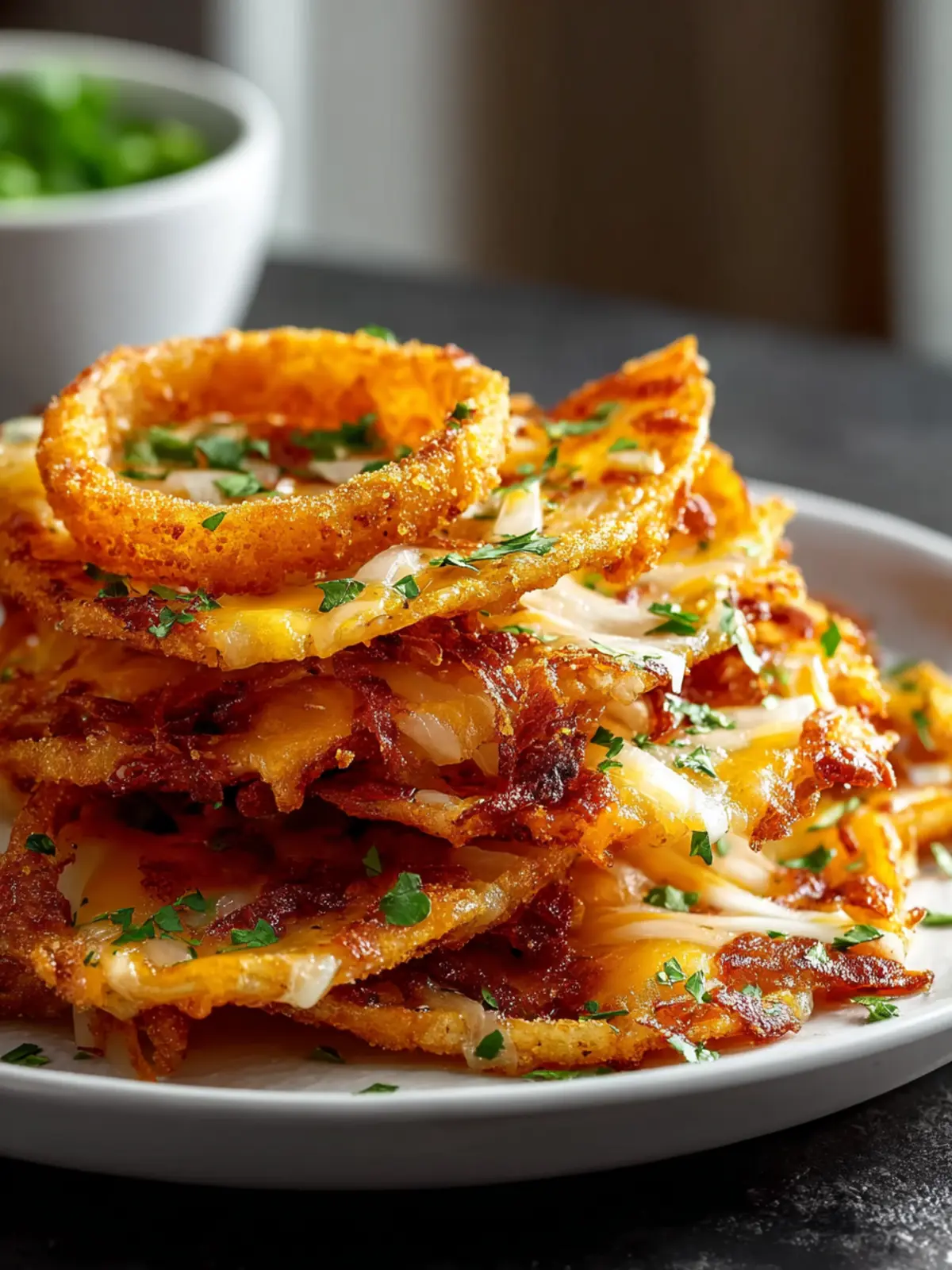 Onion Ring Chips Quesadillas with Cheesy Goodness Recipe First Image