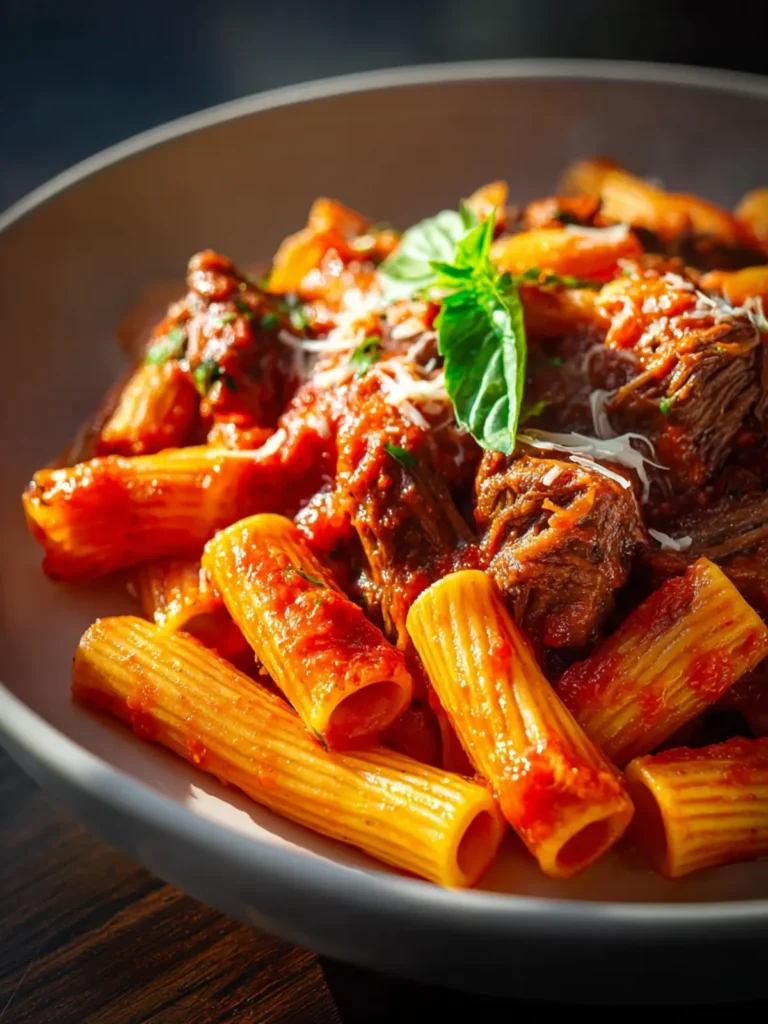 Viral Chuck Roast Pasta Bake with Rich Tomato Sauce Recipe First Image