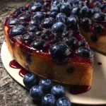 blueberry caramel upside down cake First Image